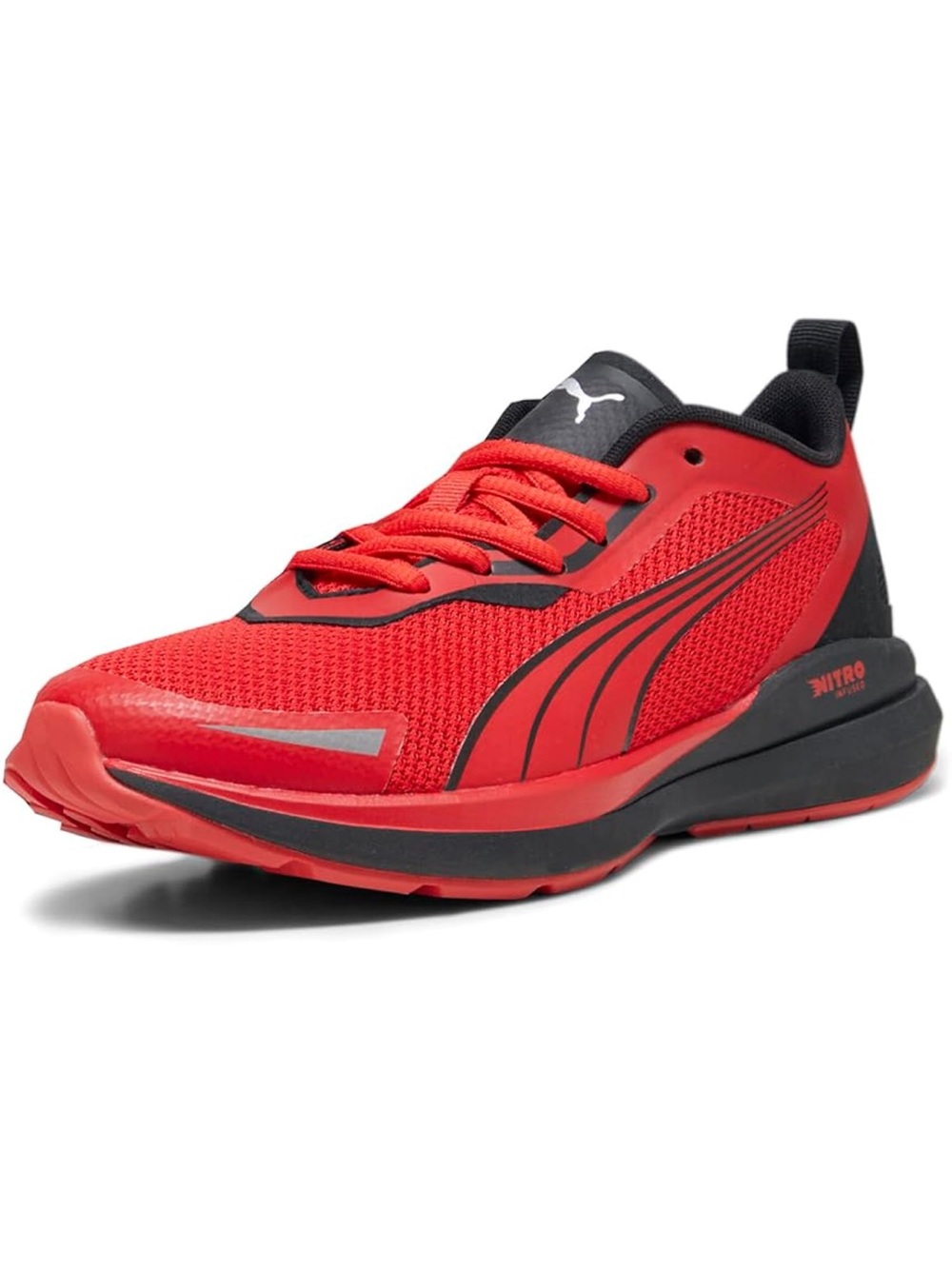 Puma Kids Red and Black Athletic Running Shoe
